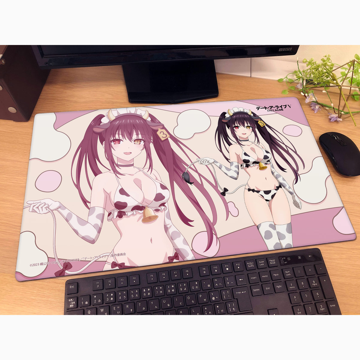 デート・ア・ライブV 描き下ろしラバーマット 時崎狂三/牛柄水着【予約商品】