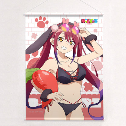 ばっどがーる 描き下ろしB2タペストリー 水鳥亜鳥/アニマル水着 Wスエード【予約商品】