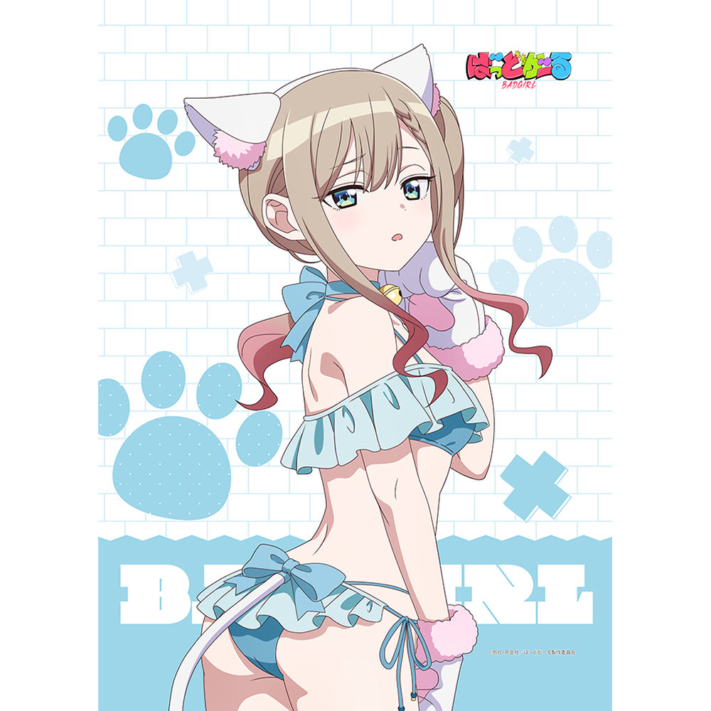 ばっどがーる 描き下ろしB2タペストリー 涼風涼/アニマル水着 Wスエード【予約商品】