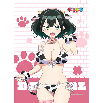 ばっどがーる 描き下ろしB2タペストリー 瑠璃葉るら/アニマル水着 Wスエード【予約商品】