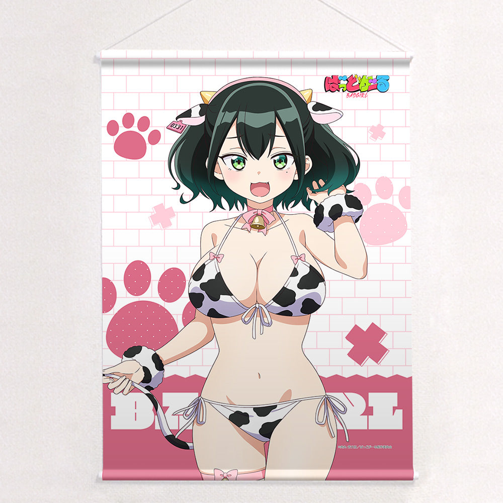ばっどがーる 描き下ろしB2タペストリー 瑠璃葉るら/アニマル水着 Wスエード【予約商品】