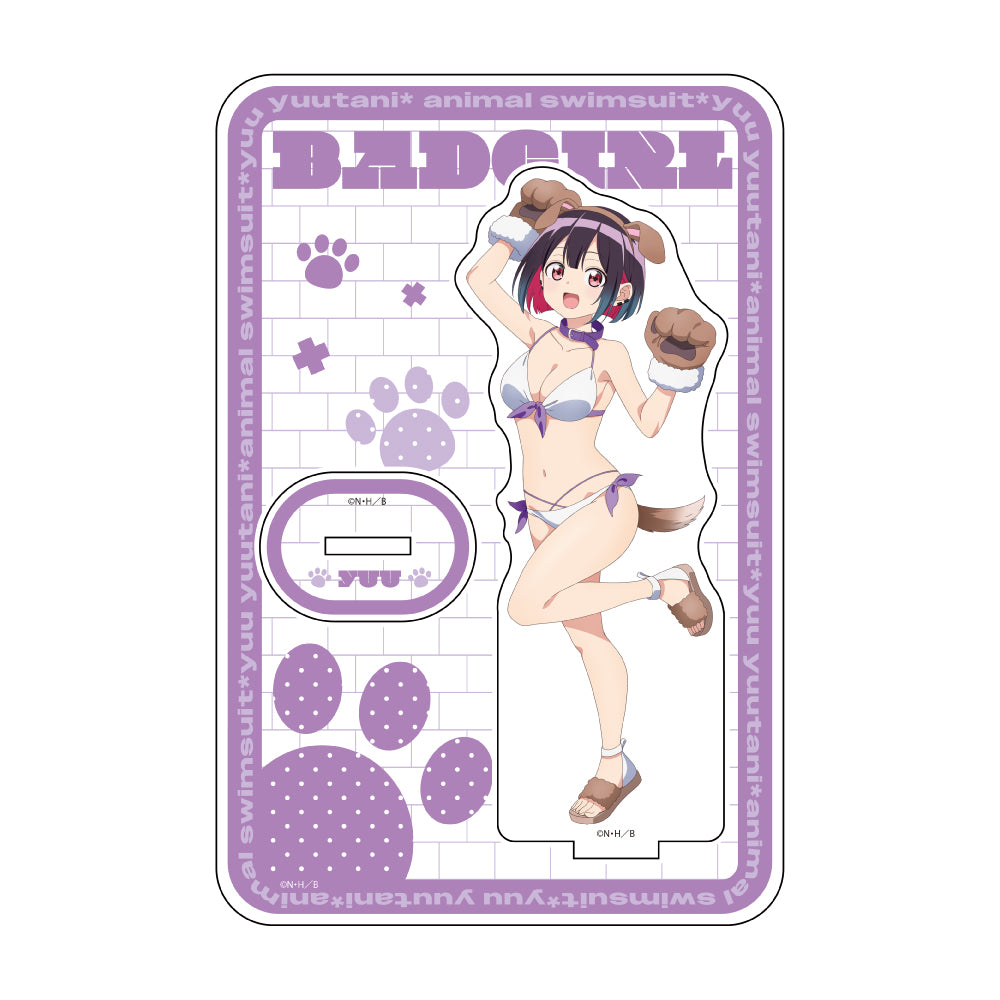 ばっどがーる 描き下ろしアクリルスタンド 優谷優/アニマル水着【予約商品】