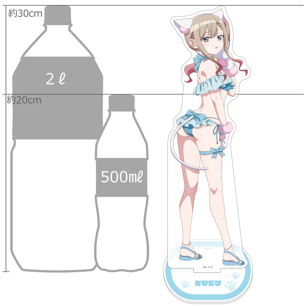 ばっどがーる 描き下ろし特大アクリルスタンド 涼風涼/アニマル水着【予約商品】