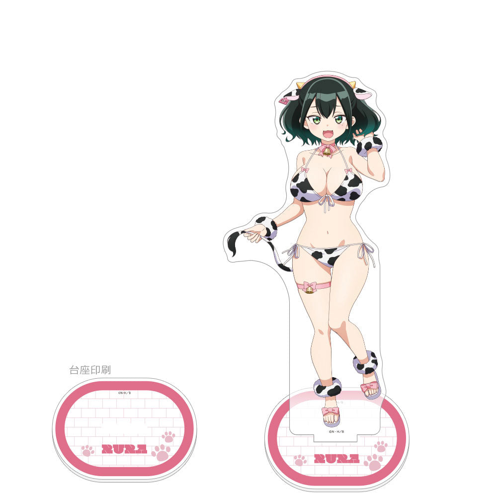 ばっどがーる 描き下ろし特大アクリルスタンド 瑠璃葉るら/アニマル水着【予約商品】