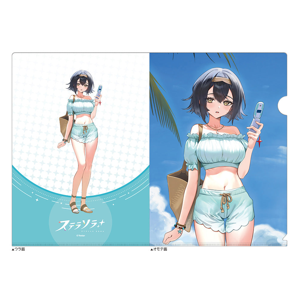 ステラソラ 描き下ろしクリアファイル コハク/夏服【予約商品】