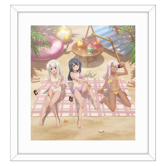 劇場版Fate/kaleid liner プリズマ☆イリヤ Licht 名前の無い少女 描き下ろし複製原画 イリヤ&美遊&クロエ/日焼け【予約商品】