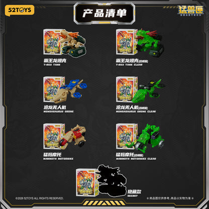 【Box/6】001_52TOYS BLINDBOX BEASTBOX プライマル・ロア【予約商品】