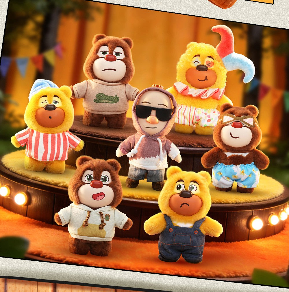 【Box/6】006_52TOYS BLINDBOX 熊出没 ファッションウィーク ぬいぐるみストラップ【予約商品】