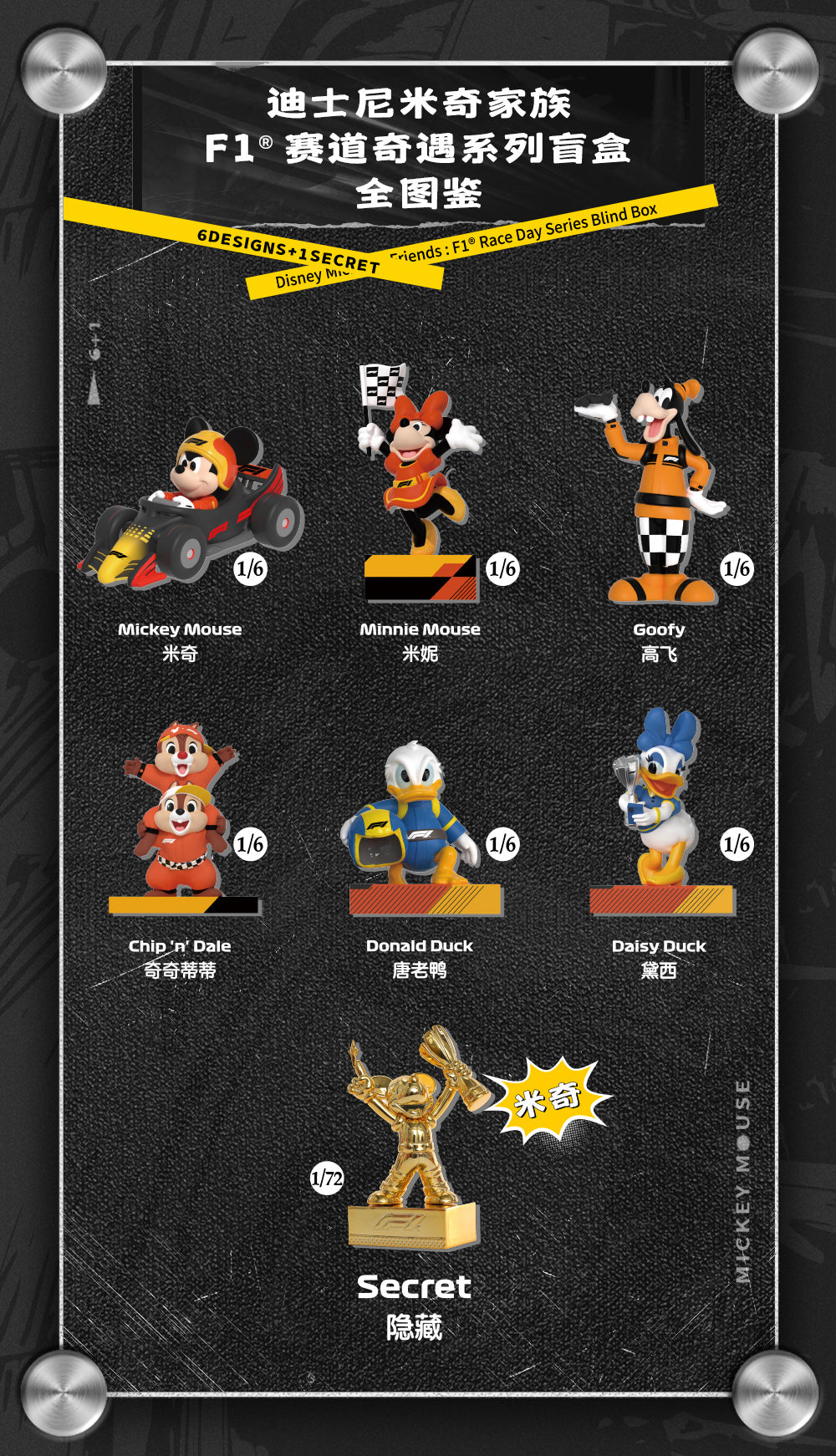 Box/6】001_52TOYS BLINDBOX ディズニー ミッキー&フレンズ: F1(R