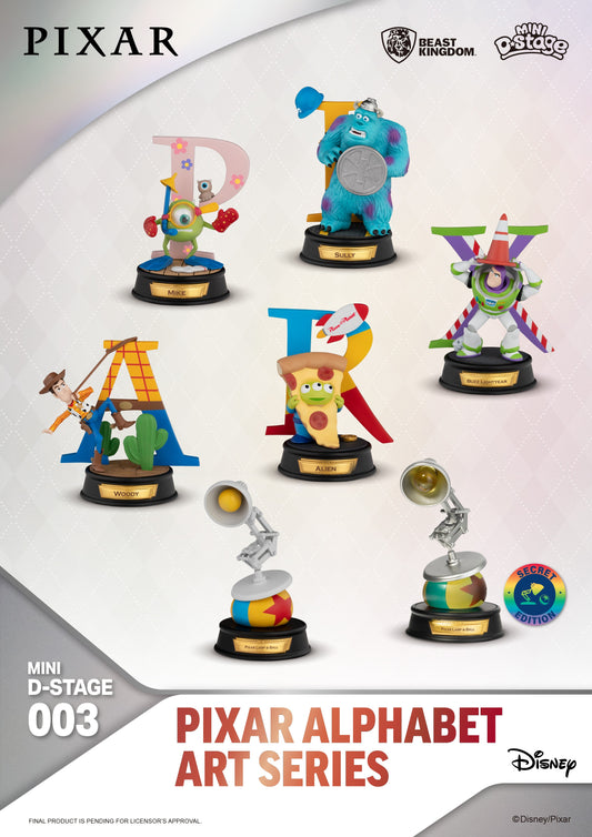 【Box/6】MDS-003 ピクサー アルファベットアートシリーズ ブラインドボックスセット A(6個入り)【予約商品】