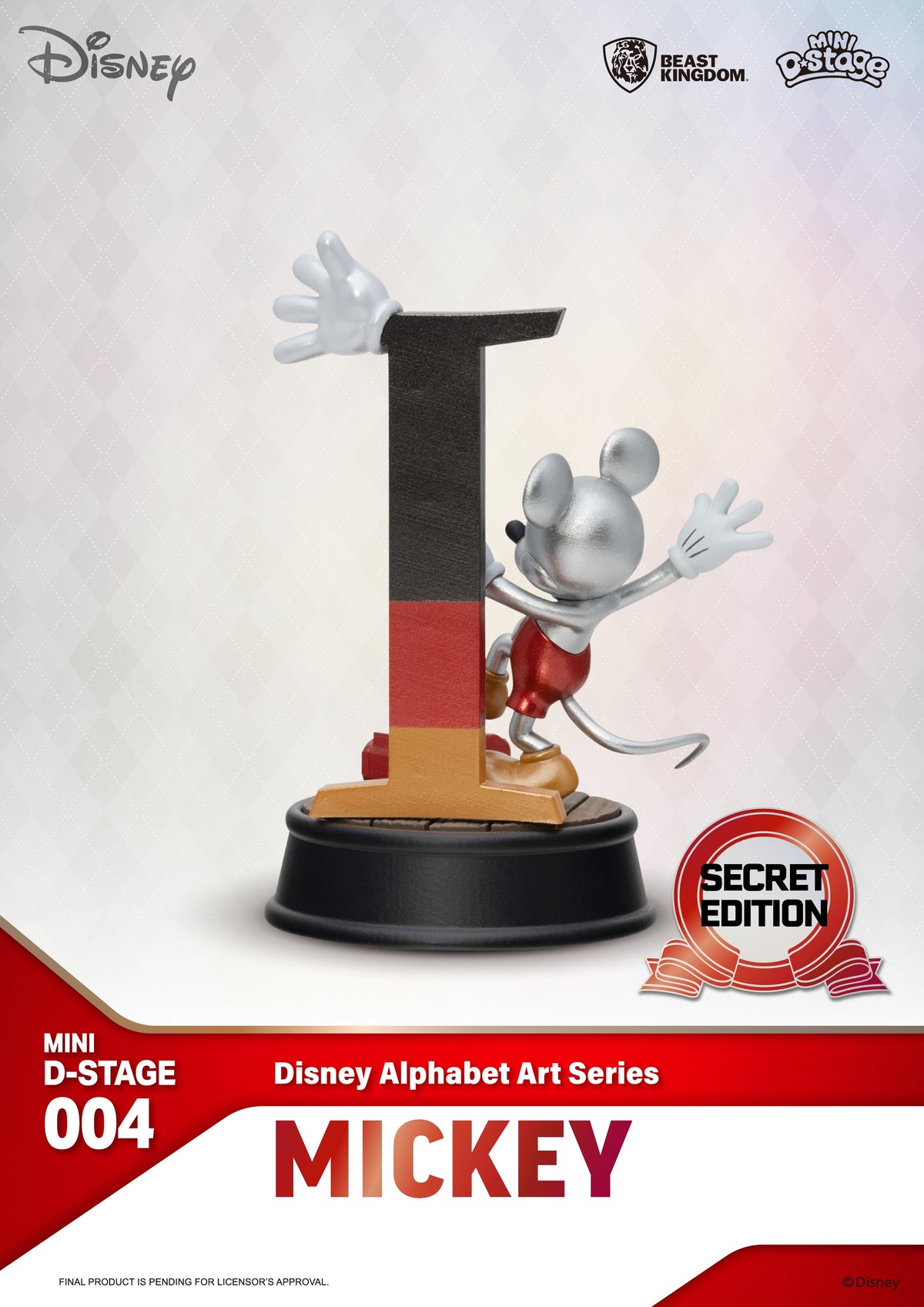 【Box/6】MDS-004 ディズニー アルファベットアートシリーズ ブラインドボックスセット(6個入り)【予約商品】