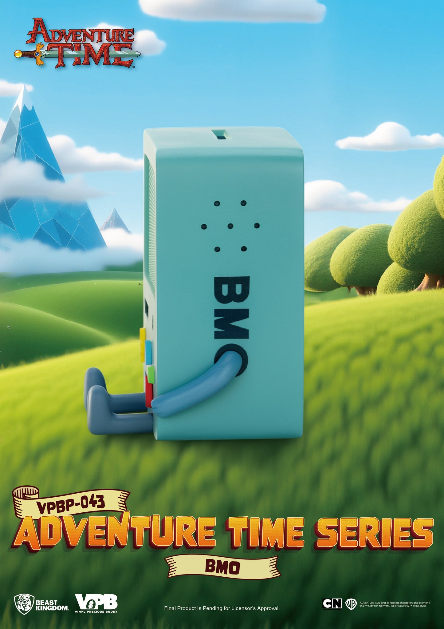 VPBP-043 アドベンチャー・タイムシリーズ 手のひらサイズ ビニール・ファンクショナル・フィギュア:BMO(ビーモ)【予約商品】