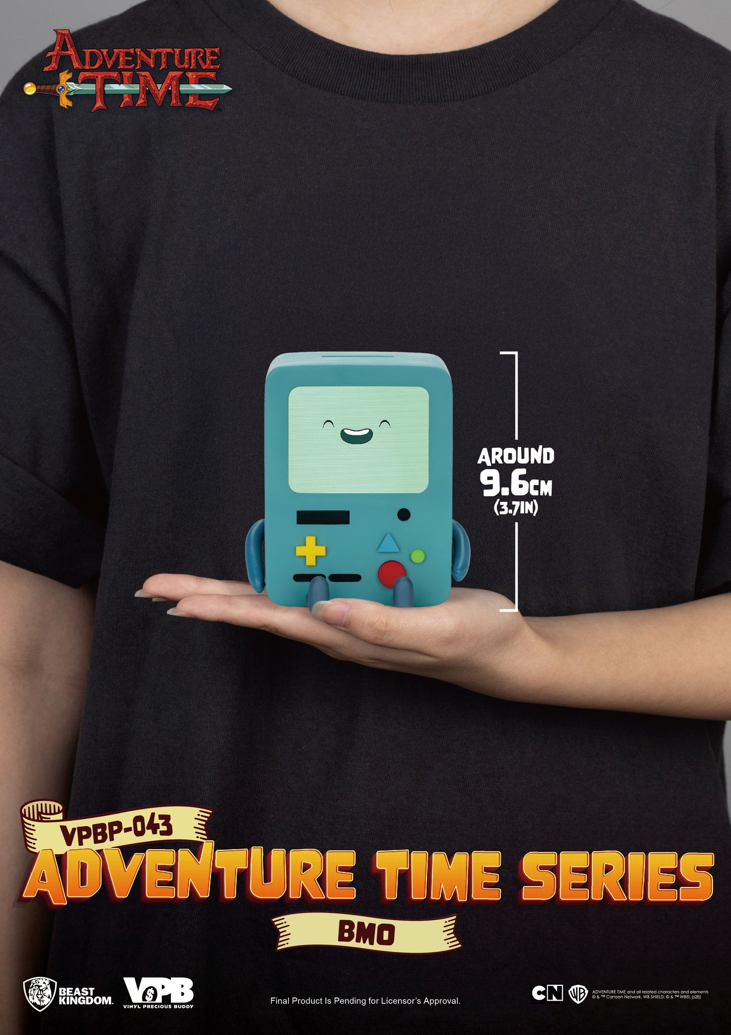 VPBP-043 アドベンチャー・タイムシリーズ 手のひらサイズ ビニール・ファンクショナル・フィギュア:BMO(ビーモ)【予約商品】