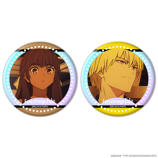 Fate/strange Fake オーロラ缶バッジ2個セット ティーネ&アーチャー【予約商品】