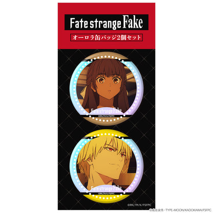 Fate/strange Fake オーロラ缶バッジ2個セット ティーネ&アーチャー【予約商品】