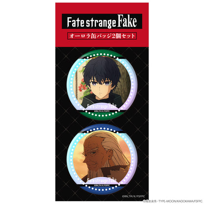 Fate/strange Fake オーロラ缶バッジ2個セット シグマ&ウォッチャー【予約商品】