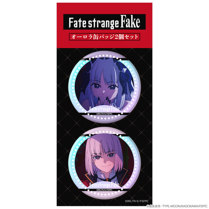 Fate/strange Fake オーロラ缶バッジ2個セット フランチェスカ・プレラーティ&真キャスター【予約商品】