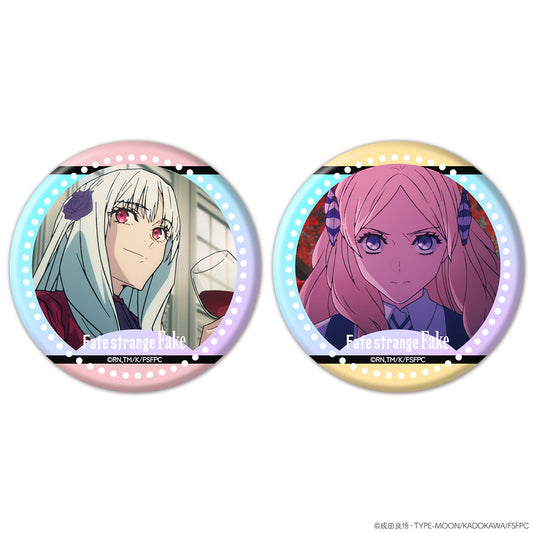 Fate/strange Fake オーロラ缶バッジ2個セット フィリア&ハルリ・ボルザーク【予約商品】