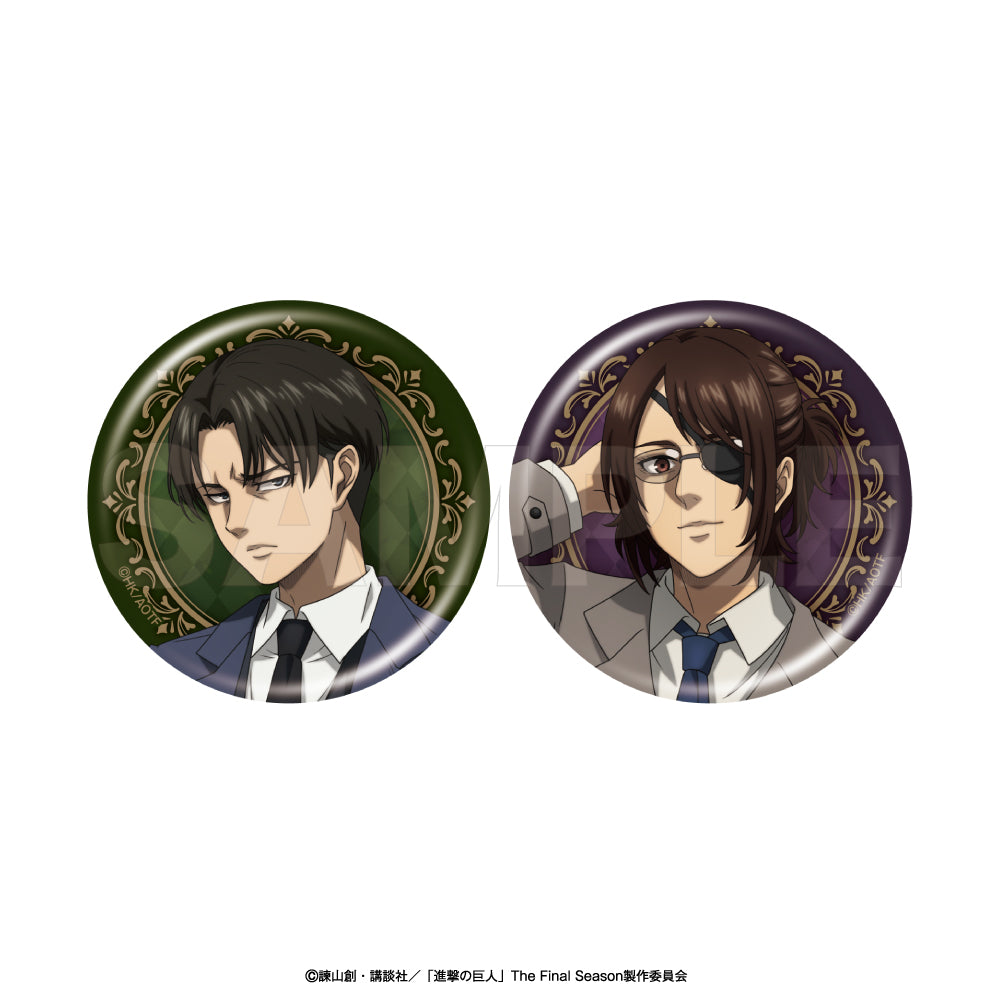 進撃の巨人 キャラバッジセット リヴァイ・ハンジ【予約商品】