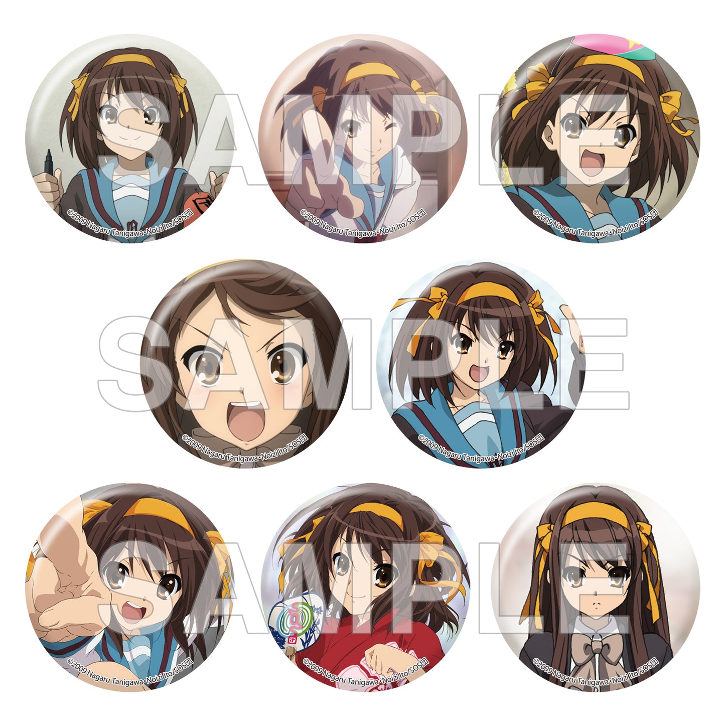 【Box/8】涼宮ハルヒの消失 ハルヒがいっぱい缶バッジ【予約商品】