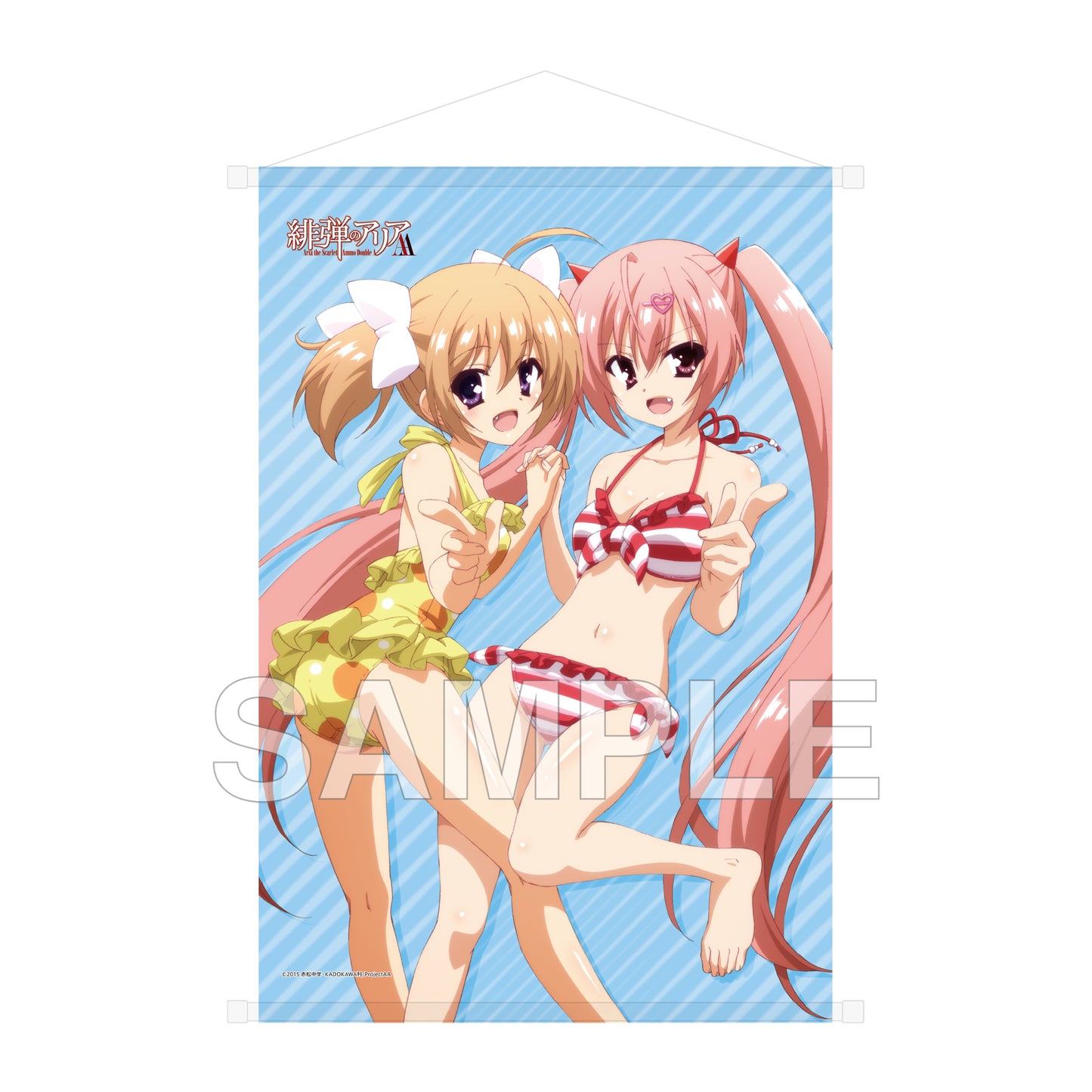 緋弾のアリアAA B2タペストリー シリーズアニメ化15周年記念Ver. あかり&アリア A【予約商品】
