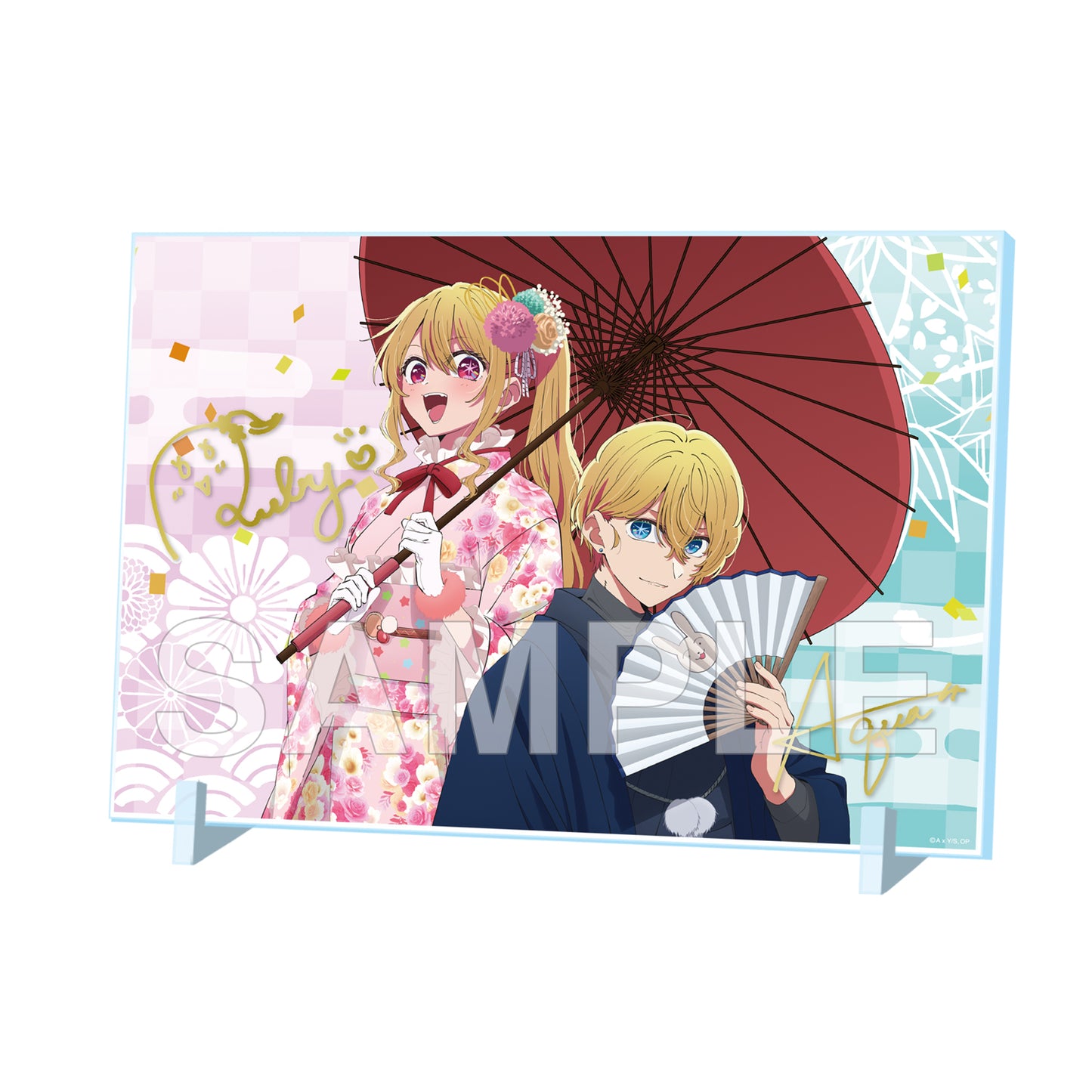 【推しの子】 箔押しサイン入りアクリルパネル アクア・ルビー New Year 2026 Ver.【予約商品】