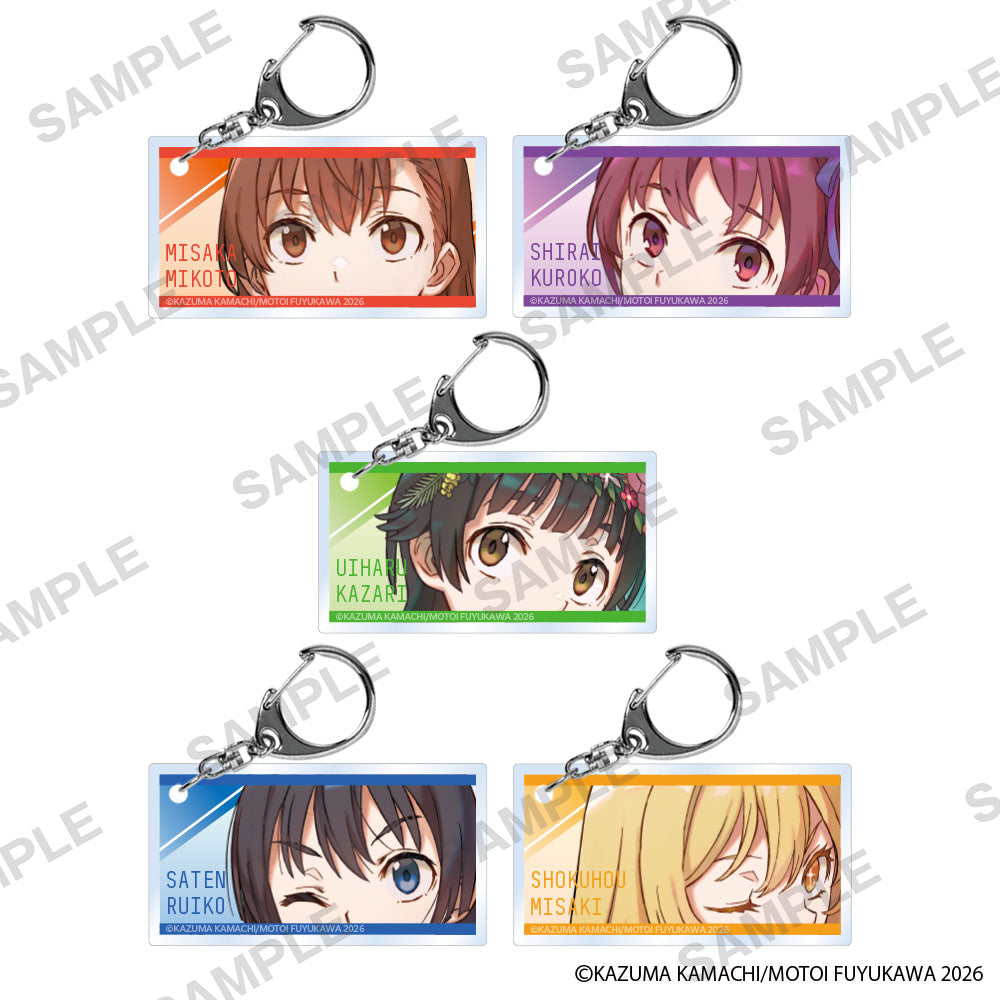 【Box/5】とある魔術の禁書目録外伝 とある科学の超電磁砲 トレーディングアクリルキーホルダー【予約商品】