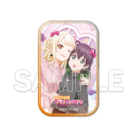 ラブライブ!虹ヶ咲学園スクールアイドル同好会 スクエア缶バッジ 侑&愛【予約商品】