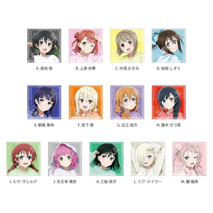 【Box/13】ラブライブ!虹ヶ咲学園スクールアイドル同好会 ビッグスクエア缶バッジ A CS0000-8062【予約商品】