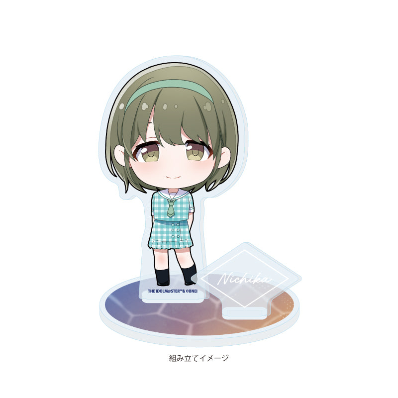 アクリルスタンドプレート アイドルマスター シャイニーカラーズ 10 七草にちか セーラー風アイドル衣装Ver.(ミニキャライラスト)【予約商品】