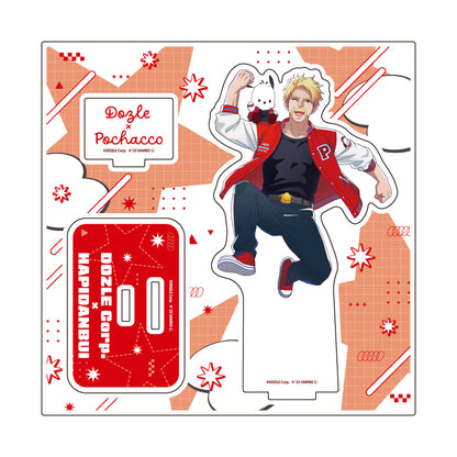 アクリルスタンドプレート ドズル社×はぴだんぶい 01 ドズル×ポチャッコ(コラボイラスト)【予約商品】