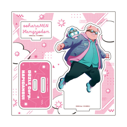 アクリルスタンドプレート ドズル社×はぴだんぶい 05 おおはらMEN×ハンギョドン(コラボイラスト)【予約商品】