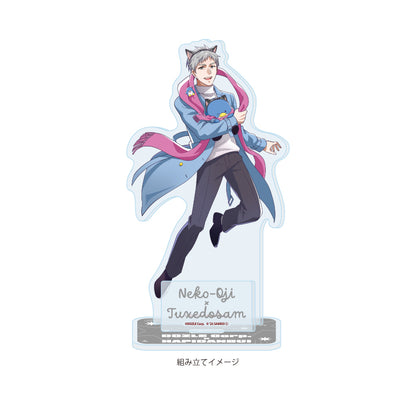 アクリルスタンドプレート ドズル社×はぴだんぶい 06 ネコおじ×タキシードサム(コラボイラスト)【予約商品】
