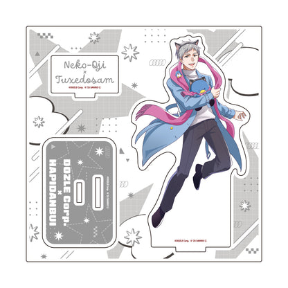 アクリルスタンドプレート ドズル社×はぴだんぶい 06 ネコおじ×タキシードサム(コラボイラスト)【予約商品】