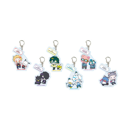 【Box/6】パーツ付きアクリルキーホルダー ドズル社×はぴだんぶい 01 コラボイラスト【予約商品】