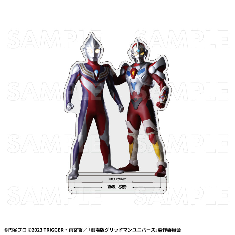 ULTRAMAN×GRIDMAN アクリルスタンド ウルトラマンティガ×電光超人グリッドマン