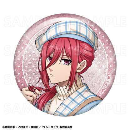 【Box/7】ブルーロック チェックセーラーStyle トレーディンググリッター缶バッジ【予約商品】