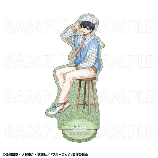 ブルーロック チェックセーラーStyle グリッターアクリルスタンド 潔世一【予約商品】
