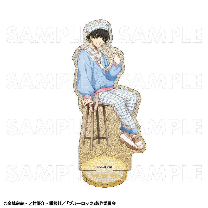 ブルーロック チェックセーラーStyle グリッターアクリルスタンド 蜂楽廻【予約商品】