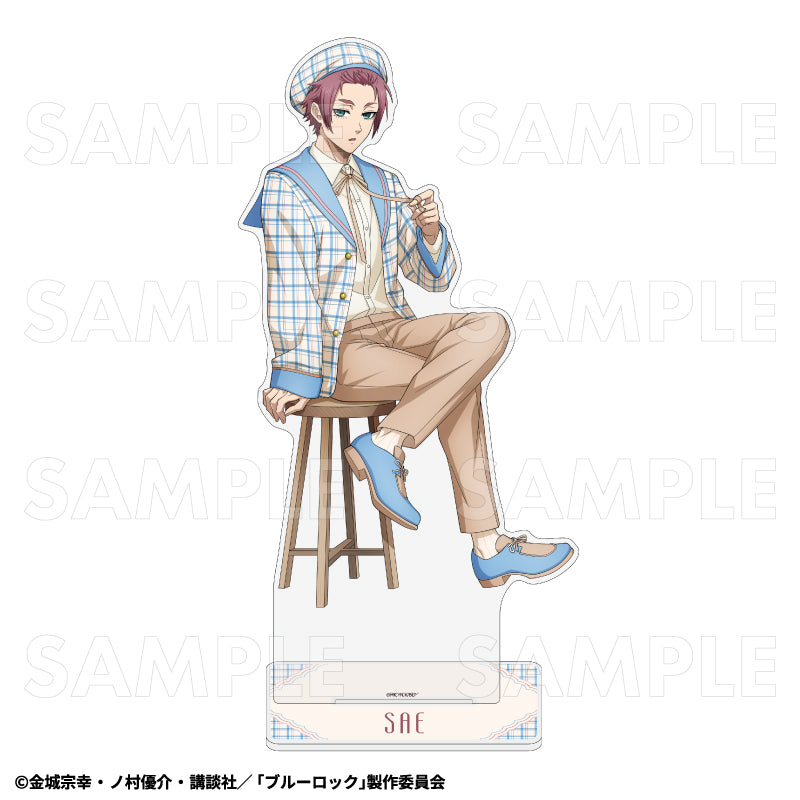 ブルーロック チェックセーラーStyle 特大アクリルスタンド 糸師冴【予約商品】
