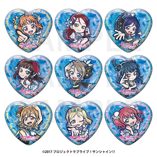 【Box/9】ラブライブ!サンシャイン!! イートゥーン トレーディングハート缶バッジ【予約商品】
