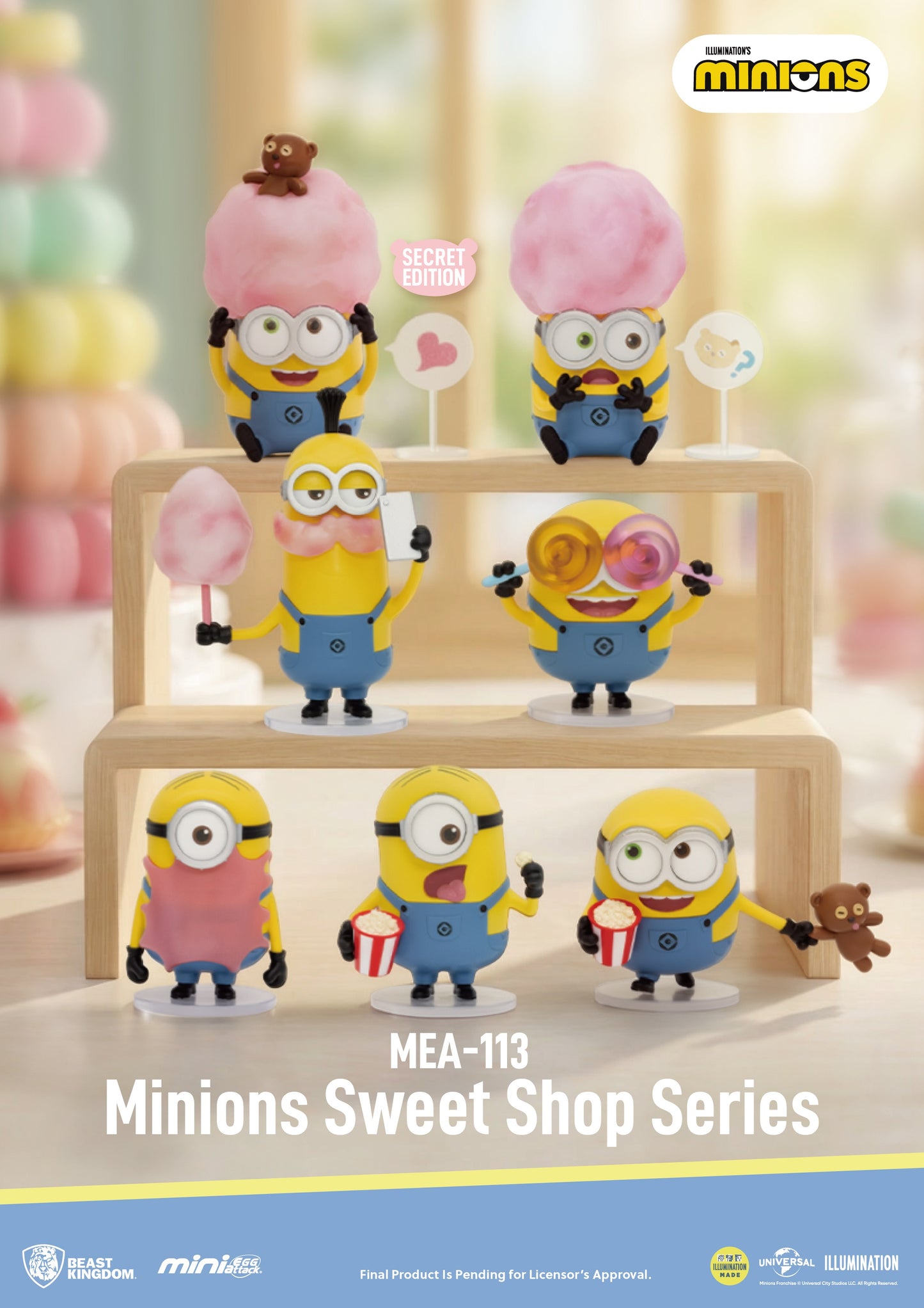 【Box/6】MEA-113 ミニオンズ スイーツショップ シリーズ ブラインドボックスセット(6個入り)【予約商品】