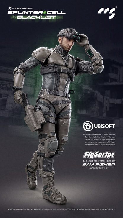 001_CCSTOYS FigScriptシリーズ Splinter Cell(スプリンターセル) Sam Fisher(サム・フィッシャー) 砂漠Ver. 1/12スケール可動フィギュア【予約商品】