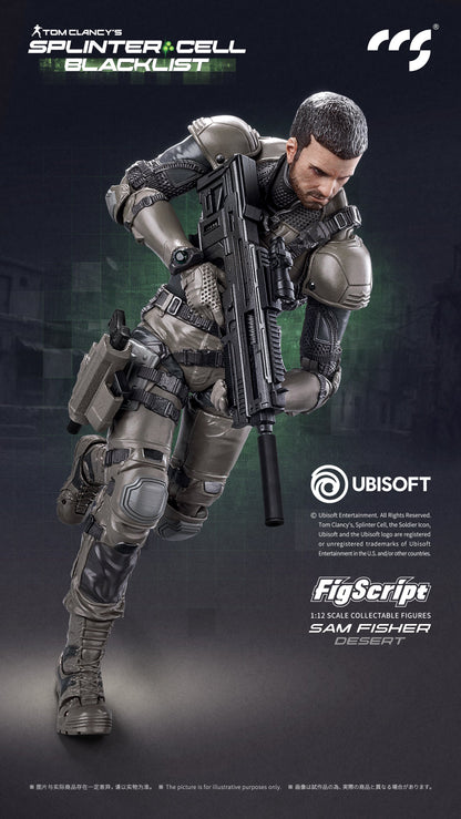 001_CCSTOYS FigScriptシリーズ Splinter Cell(スプリンターセル) Sam Fisher(サム・フィッシャー) 砂漠Ver. 1/12スケール可動フィギュア【予約商品】
