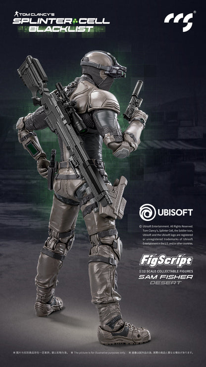 001_CCSTOYS FigScriptシリーズ Splinter Cell(スプリンターセル) Sam Fisher(サム・フィッシャー) 砂漠Ver. 1/12スケール可動フィギュア【予約商品】