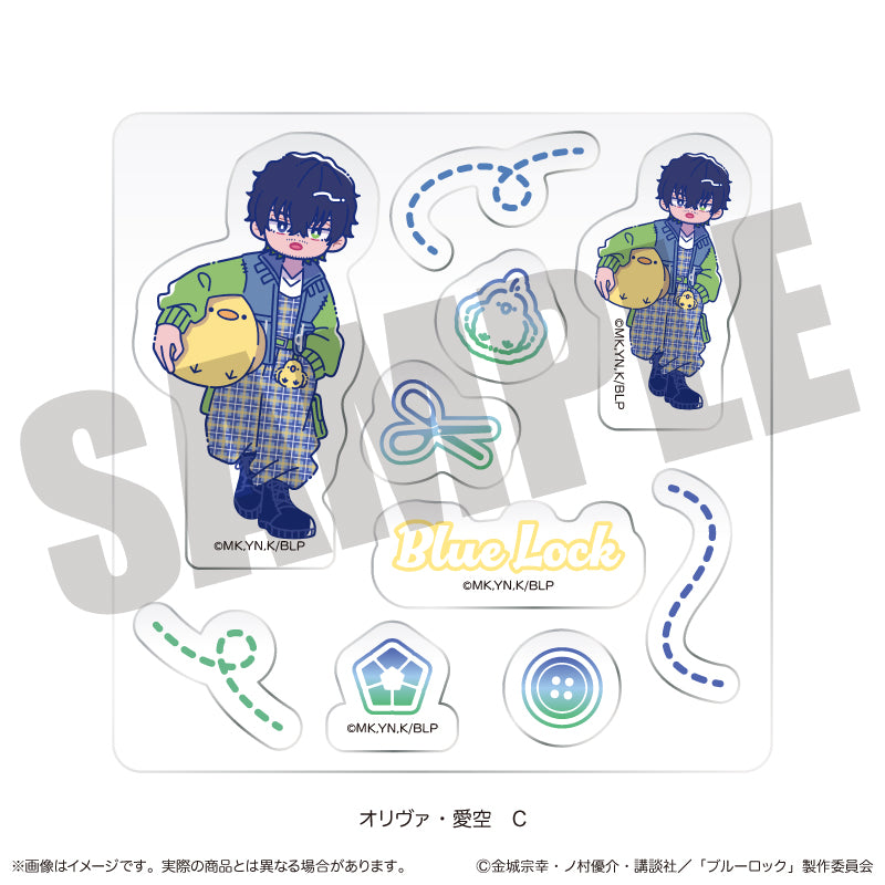 ブルーロック カスタムステッカーシート にゅーとろ オリヴァ・愛空バースデー C【予約商品】