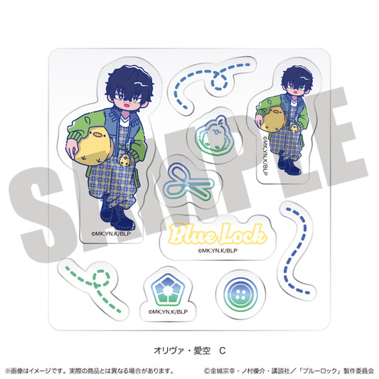 ブルーロック カスタムステッカーシート にゅーとろ オリヴァ・愛空バースデー C【予約商品】