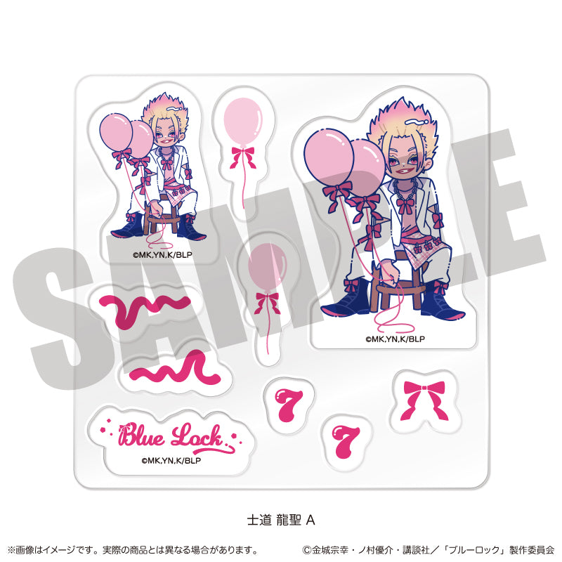 ブルーロック カスタムステッカーシート にゅーとろ 士道龍聖バースデー A【予約商品】