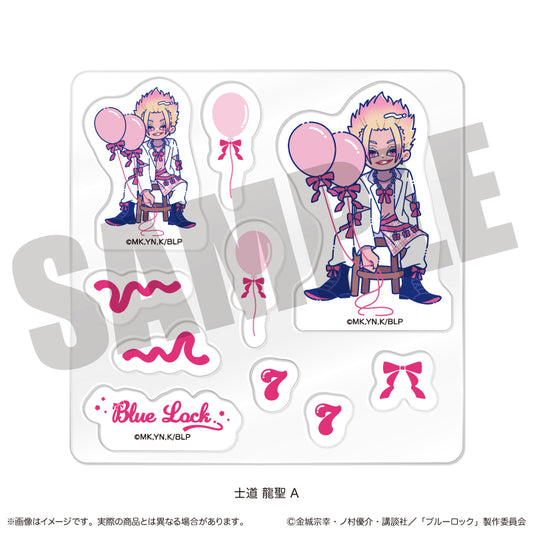 ブルーロック カスタムステッカーシート にゅーとろ 士道龍聖バースデー A【予約商品】