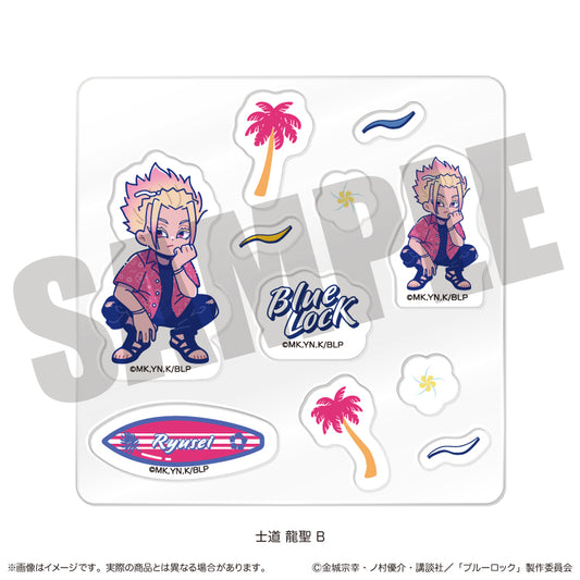 ブルーロック カスタムステッカーシート にゅーとろ 士道龍聖バースデー B【予約商品】
